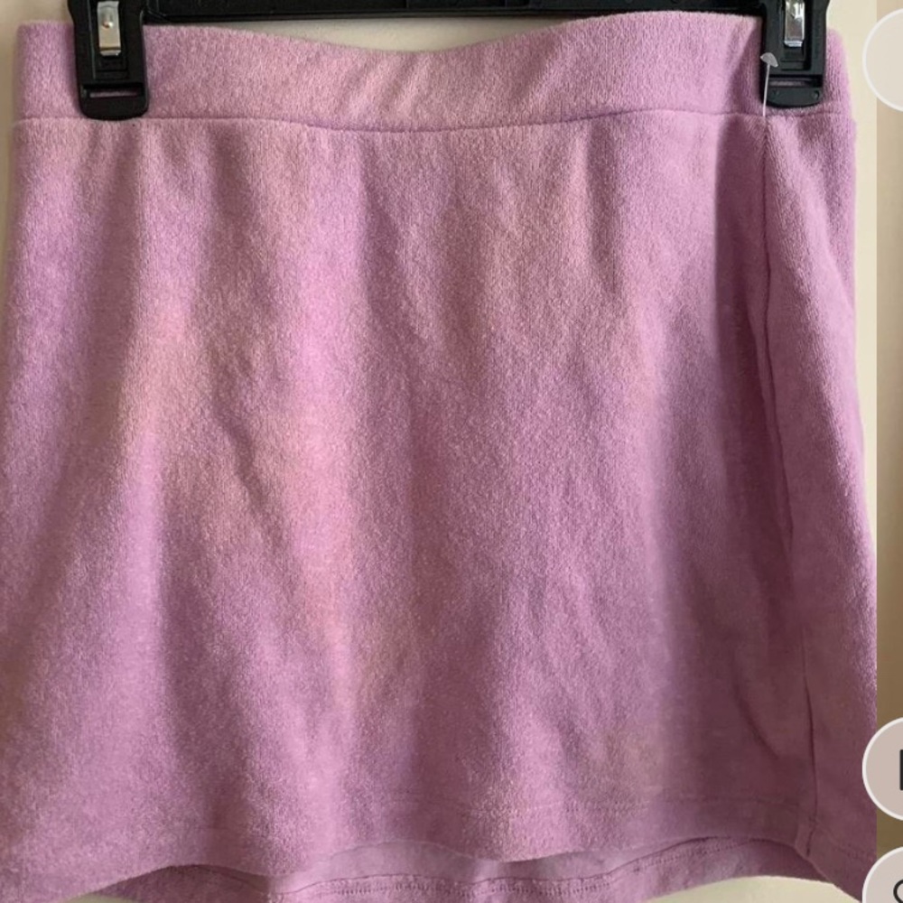 Pink mini skirt